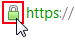 Das grüne Sperrschloss bei HTTPS