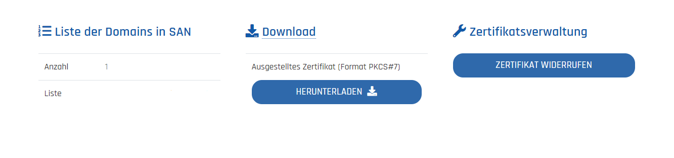 Widerruf des S/MIME Zertifikats Widerruf des S/MIME Zertifikats